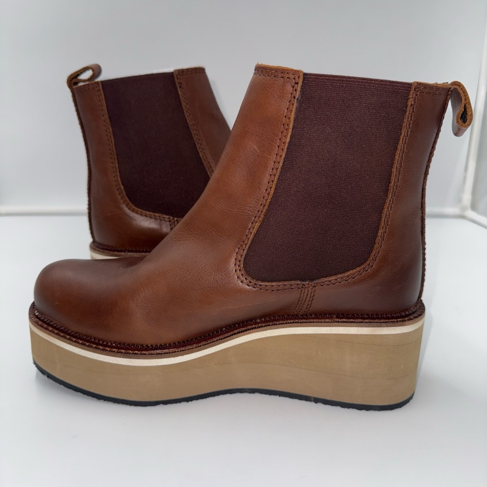 Diba True She Nah Round Toe Wedge Booties Womens Size 9.5M‎ Casual Boots 22630